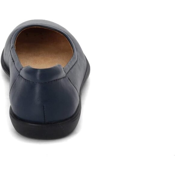 Naturalizer Women's Navy Closed Rounded Toe Slip on Flexy Ballet Flat Shoes - Picture 6 of 8